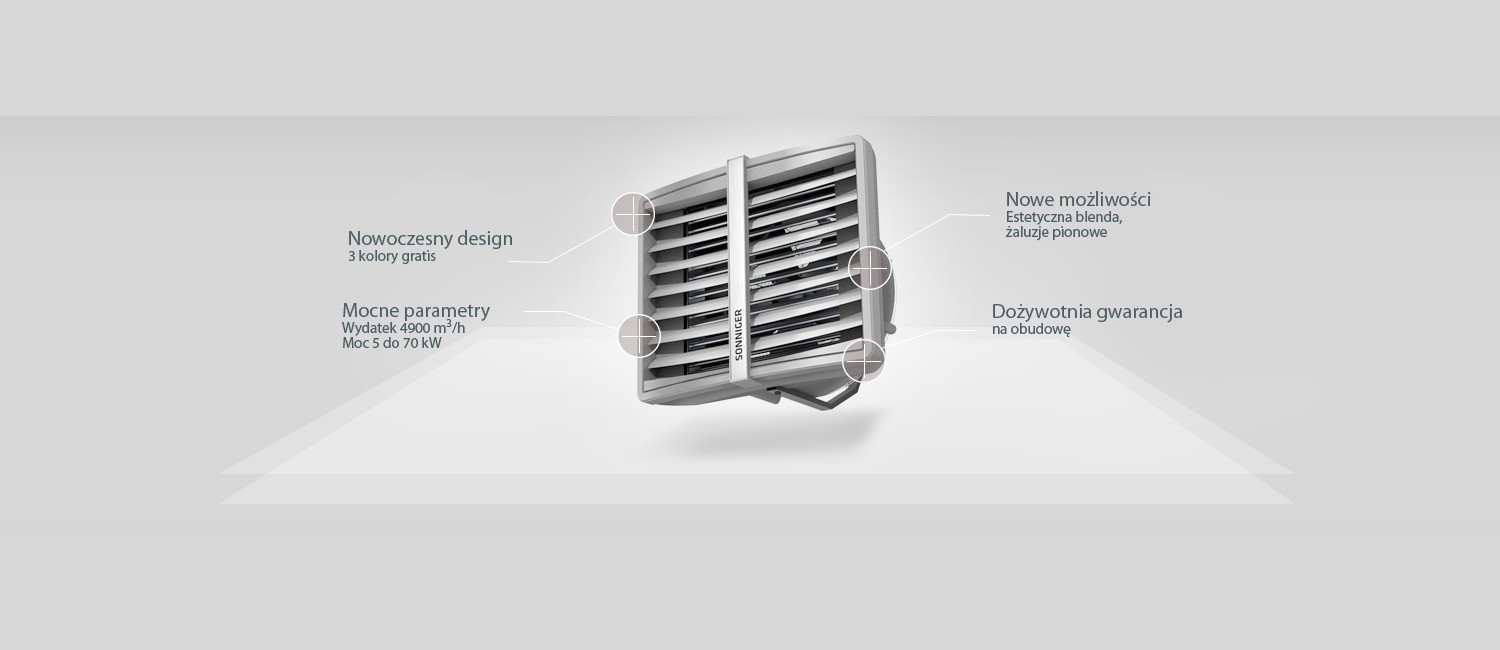 Nagrzewnica wodna Sonniger HEATER CONDENS CR2-20528