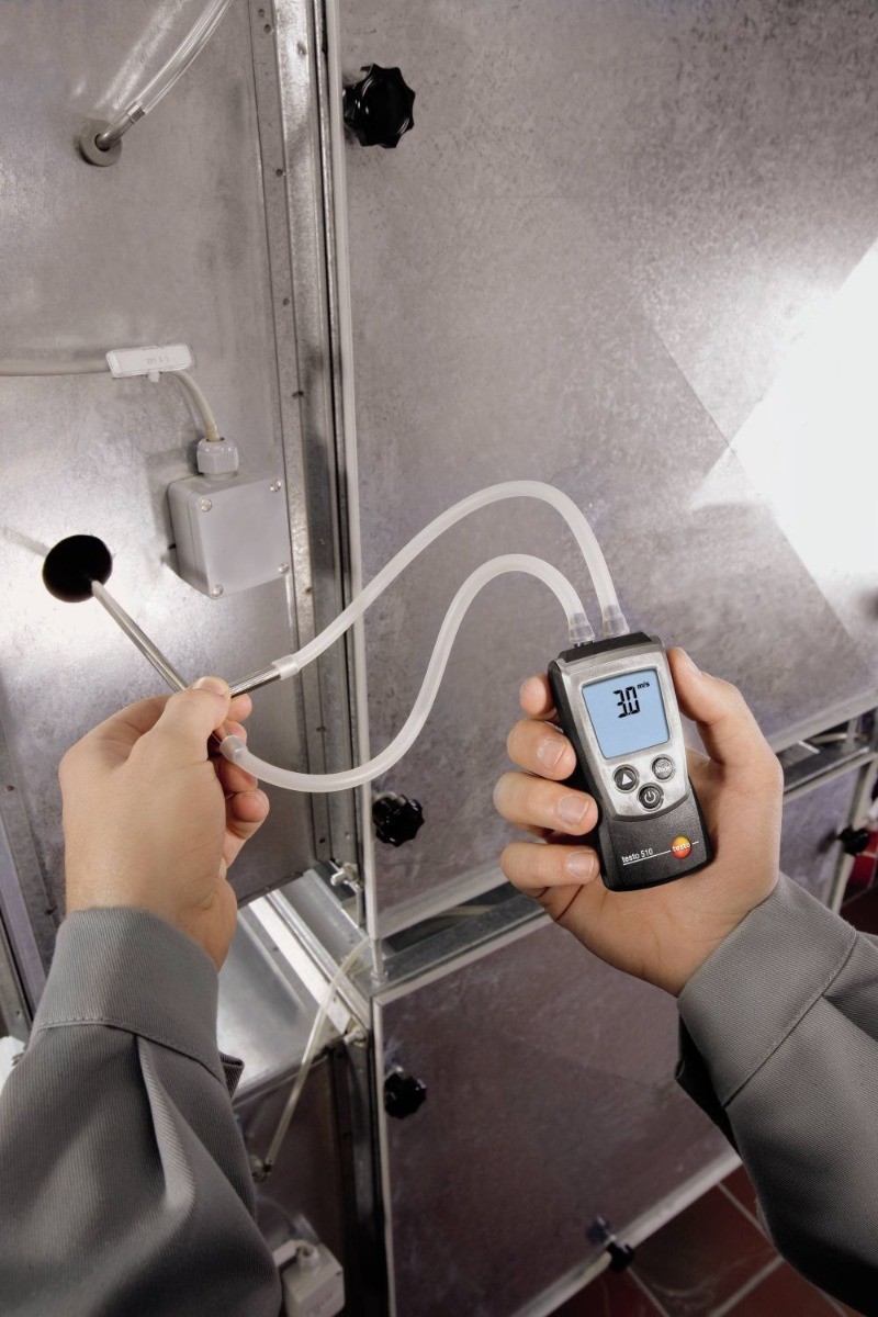 Elektroniczny manometr różnicowy Testo 510-918985