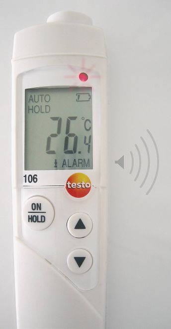Elektroniczny termometr spożywczy Testo 106 z futerałem TopSafe-1012707
