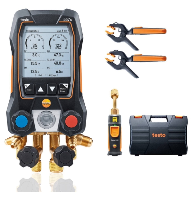 Elektroniczna oprawa zaworowa Testo 557s zestaw Smart Vacuum-0