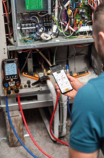 Elektroniczna oprawa zaworowa Testo 557s zestaw Smart Vacuum-1025534