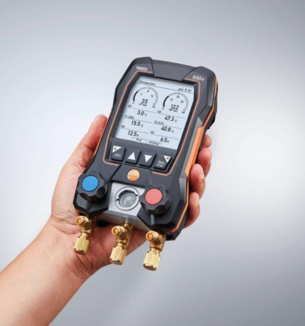 Elektroniczna oprawa zaworowa Testo 550s Basic z sondami przewodowymi-1025536