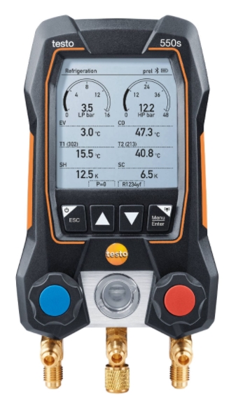 Elektroniczna oprawa zaworowa Testo 550s Basic z sondami przewodowymi-1025539