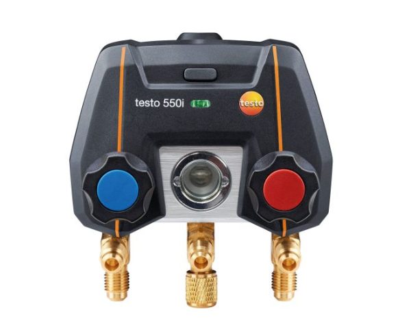 Elektroniczna oprawa zaworowa Testo 550i zestaw Bluetooth i 2-drożną baterią zaworów-0