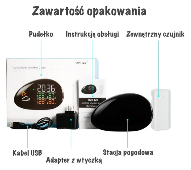 Stacja pogodowa HAPTIME YGH128-1026264
