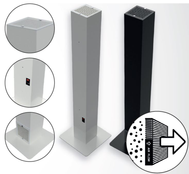 Przepływowy oczyszczacz powietrza z lampą UV-C LUVT M75s-1026637