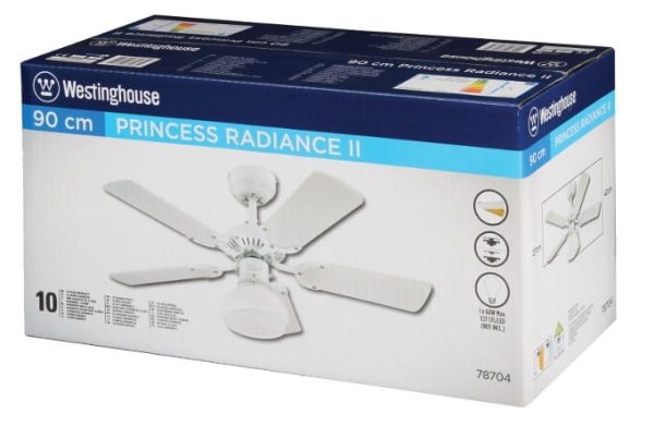 Wentylator sufitowy Westinghouse PRINCESS RADIANCE II biały-1028406