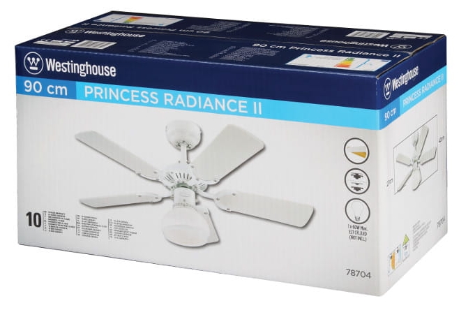 Wentylator sufitowy Westinghouse PRINCESS RADIANCE II biały-1028406
