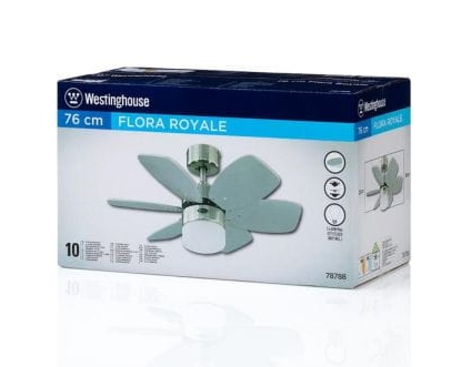 Wentylator sufitowy Westinghouse FLORA ROYALE srebrny-1028421
