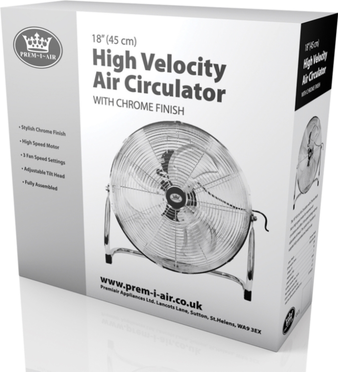 Wentylator osiowy PREM-I-AIR EH0522 chrom-1028461