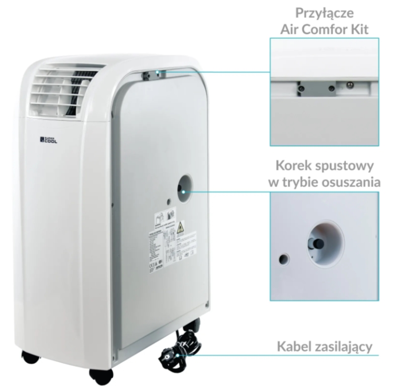 Klimatyzator przenośny Fral SuperCool FSC14.2 Gray-1030534