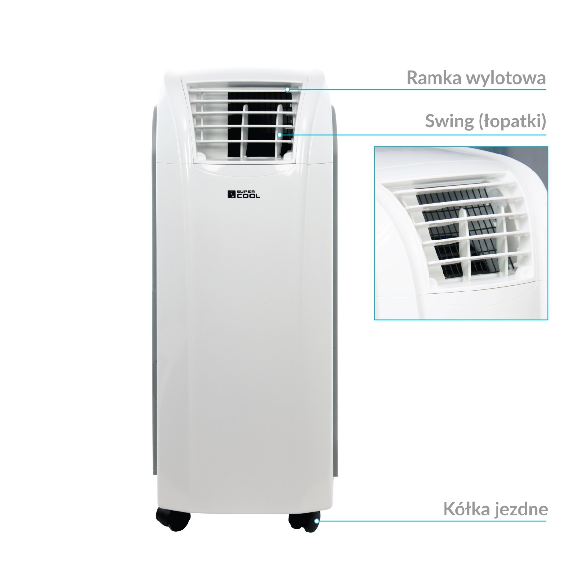 Klimatyzator przenośny Fral SuperCool FSC14.2 WiFi Gray-1030515