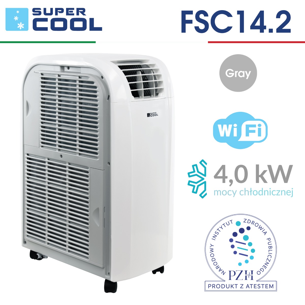 Klimatyzator przenośny Fral SuperCool FSC14.2 WiFi Gray-0