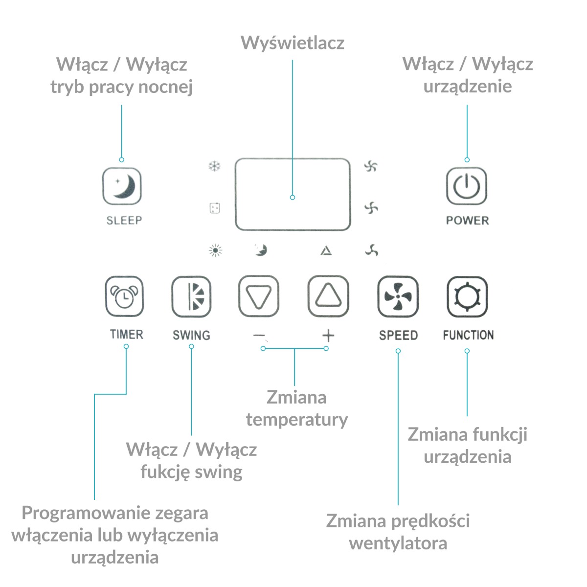 Klimatyzator przenośny Fral SuperCool FSC14.2 WiFi Gray-1030517