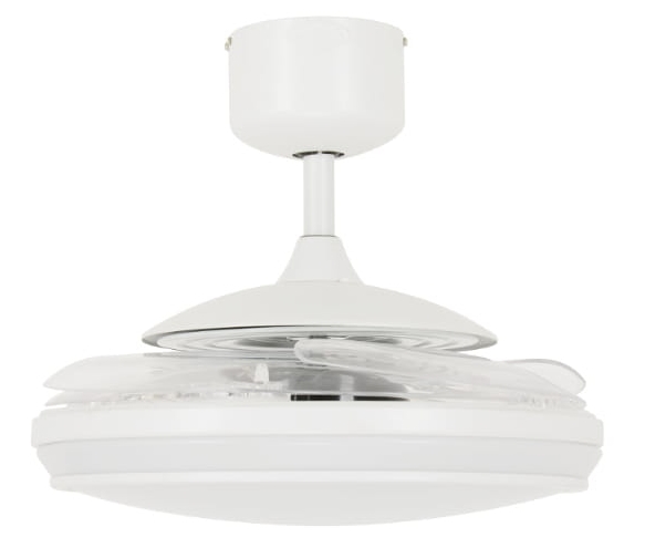 Wentylator z chowanymi łopatami FANAWAY EVO 1 LED BIAŁY z pilotem-1031080