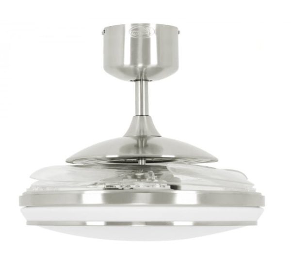 Wentylator z chowanymi łopatami FANAWAY EVO 1 LED SZCZOTKOWANY CHROM z pilotem-1031083