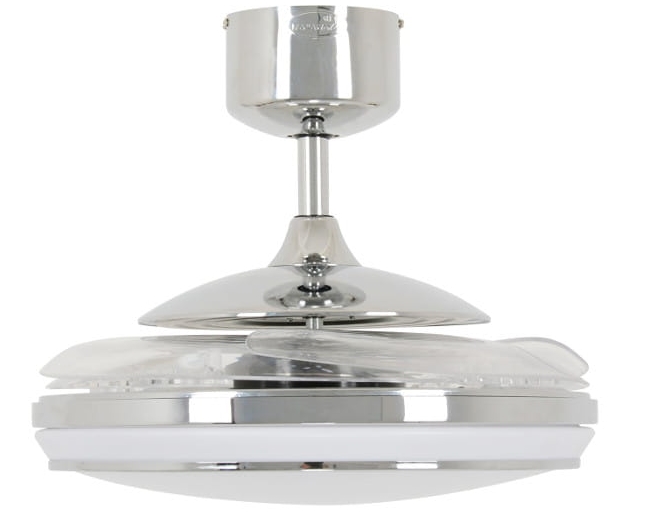 Wentylator z chowanymi łopatami FANAWAY EVO 1 LED CHROM z pilotem-1031086