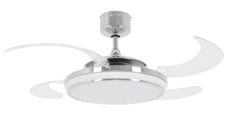 Wentylator z chowanymi łopatami FANAWAY EVO 1 LED CHROM z pilotem-1031087