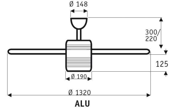 Wentylator sufitowy CasaFan ALU-1031193