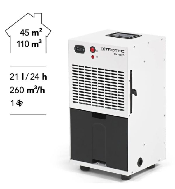Przemysłowy osuszacz powietrza Trotec TTK 75 ECO-1031540