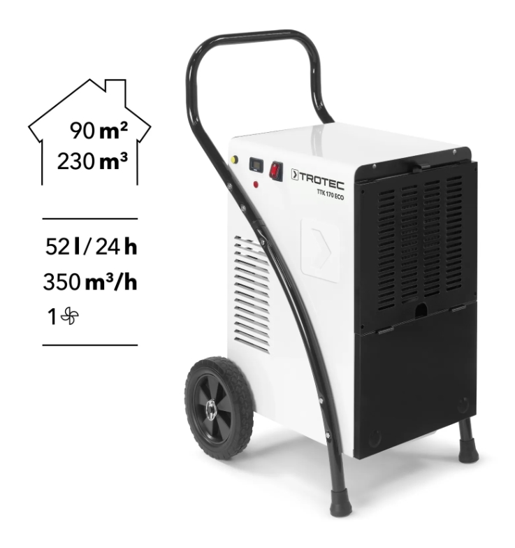 Przemysłowy osuszacz powietrza Trotec TTK 170 ECO-1032062