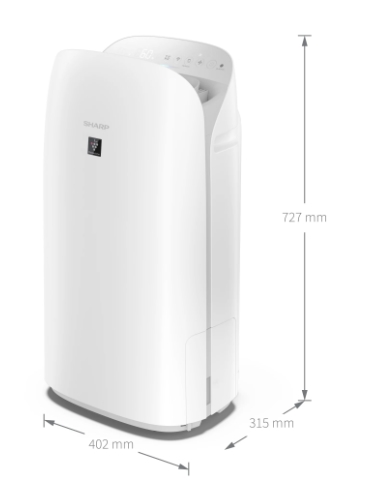 Oczyszczacz powietrza z funkcją nawilżacza Sharp UA-KCP100E-W + 5 LAT GWARANCJI-1032246