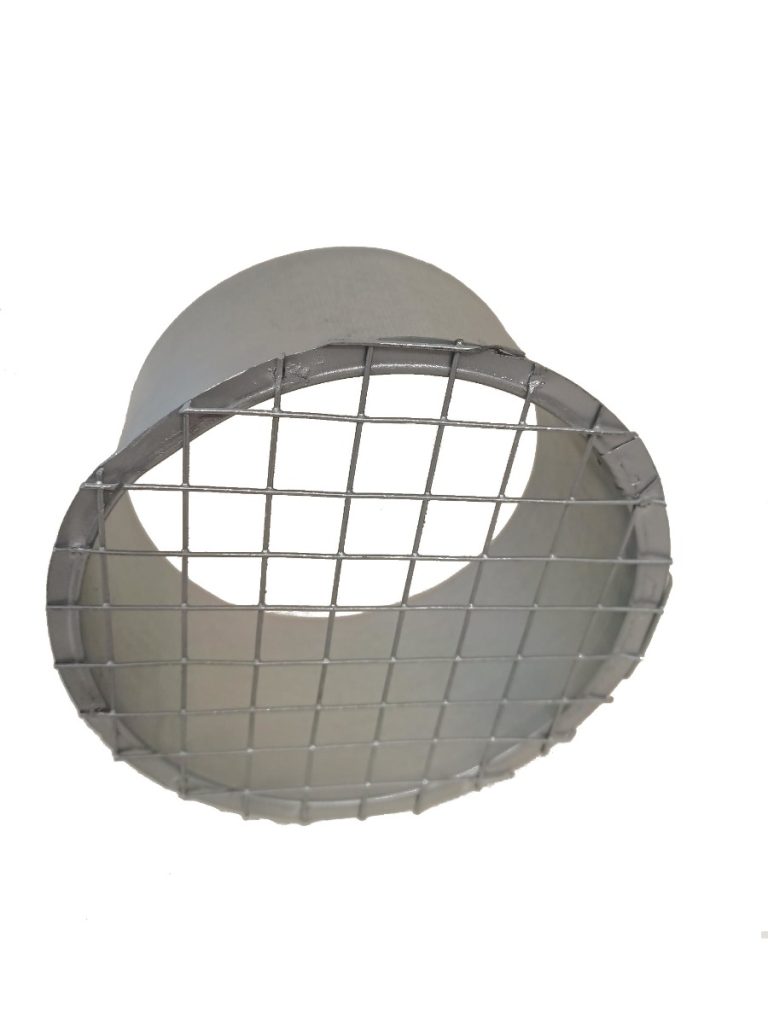 Króciec spiro z siatką 100mm-0
