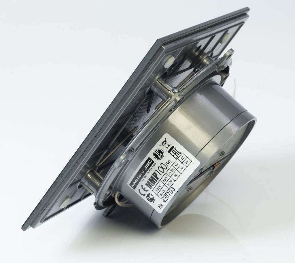 Wentylator MMP Short Spigot szary połysk z imitacja kropel wody-1034201