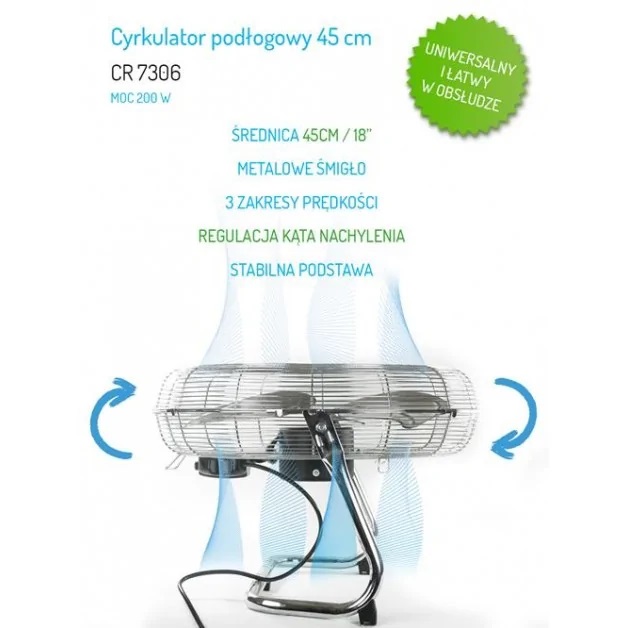 Cyrkulator podłogowy 45 cm Camry CR 7306-1034240