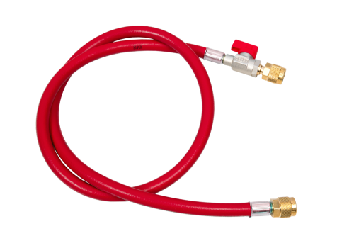 Wąż serwisowy REFCO 150cm z zaw. R410/R32 CA-CL-60-R-1/2" czerw