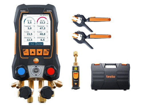 Elektroniczna oprawa zaworowa Testo 558s Zestaw Smart Vacuum  dotykowy ekran