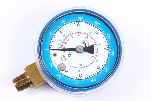 Manometr pojedynczy niskiego ciśnienia na czynnik R410a i R32 MINI 54mm