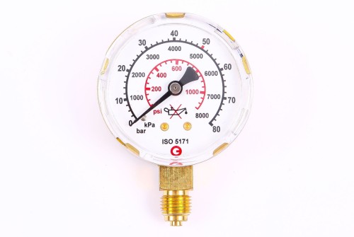 Manometr  do reduktora GCE 50bar GAUGE DIAM.63 80Bar