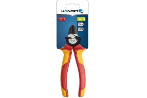 Szczypce boczne do cięcia przewodów i drutu 160mm, 1000V, VDE