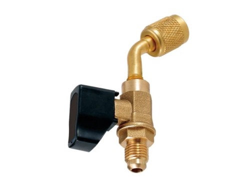 Zawór kulowy do węża Value CV05 (1/4"M SAE x 1/4"F SAE o kącie 45°)