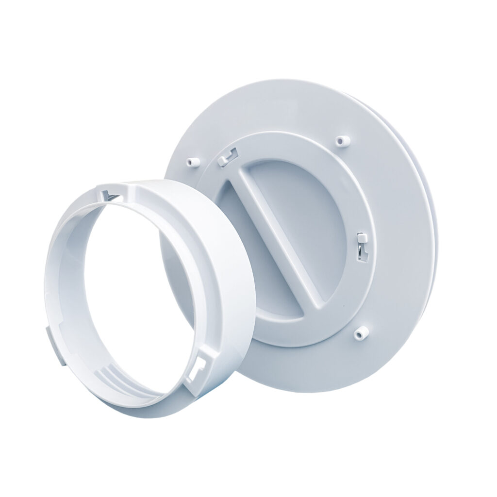 Adaptor do otworu w ścianie z końcówką rury Fral Super Cool