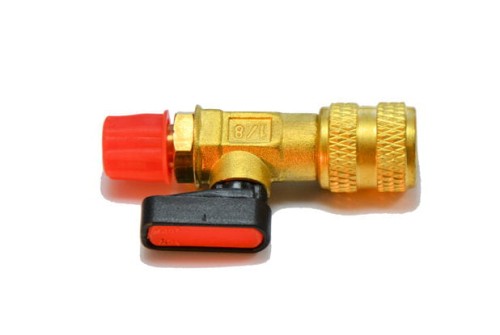 Zawór kulowy do węży serwisowych 1/4"SAE, Zaworek