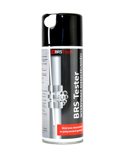 Wykrywacz nieszczelności w aerozolu BRS Tester, Tester szczelności 400ml do instalacji gazowych
